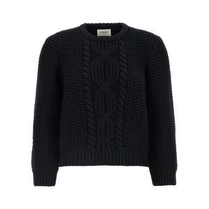 Saint Laurent Black Wool Men's Cardigan